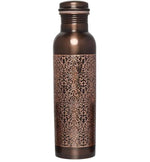 AMARY Antique Engraved Pure Copper Bottle | Jointless, Advanced Leakproof and BPA Free| Ayurvedic Health Benefits, Enhance Immunity | Ideal for Travel, Office, Gym, Yoga, Home, Kitchen (1L, Pack of 1)