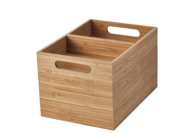 AMARY Sheesham Wood Storage Box Set of 3, Storage in Kitchen, Dining Table, Study Table, Cloth organizer | Home Décor |Handcrafted in India(23x15x13.5 cm)