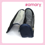 Amary Toiletry Travel Bag Pouch |Light Weight Special Material| Water Repellent| Travel Pouch/Shaving Kit bag for Men, Cosmetic Travel Kit for Women | Travel Organizer Bag for Men and Women |Navy Blue